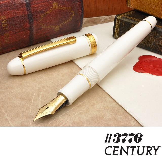 プラチナ万年筆 万年筆 ＃3776 センチュリー シュノンソーホワイト PNB