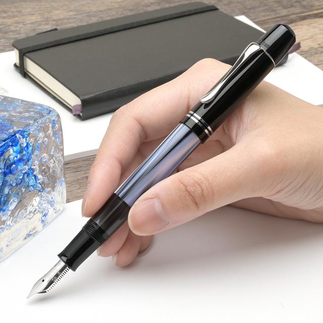 Pelikan（ペリカン） 万年筆 M101N グレー ブルー 14金 特別生産品