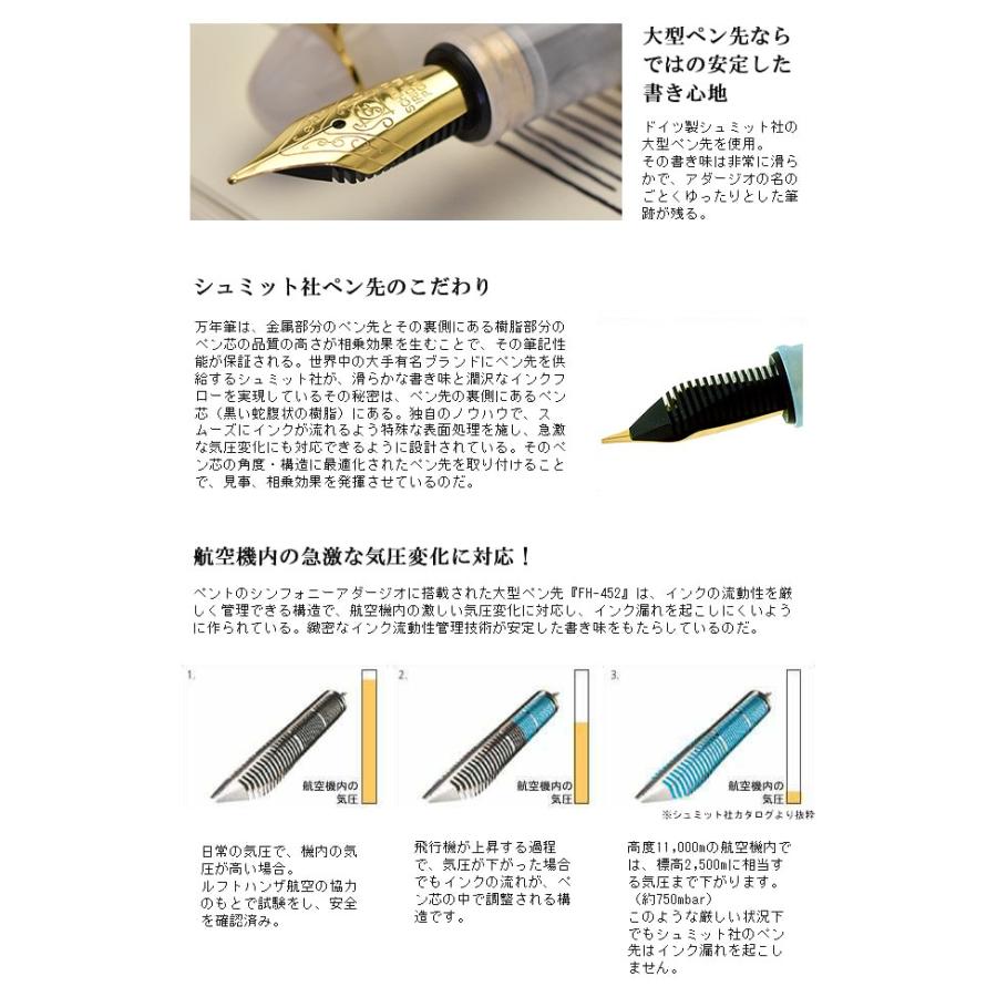 特典付き 万年筆 名入れ Pent ペント シンフォニー デリカート 誠実