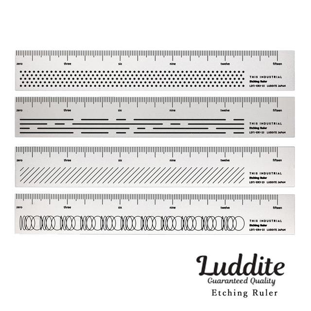 LUDDITE（ラダイト） 定規 THIS INDUSTRIAL Etching Ruler 15cm あす