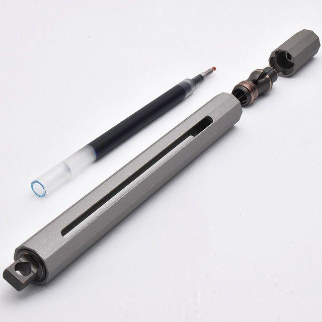 ボールペン ANTOUアントウ C マルチ アダプタブルペン シルバー