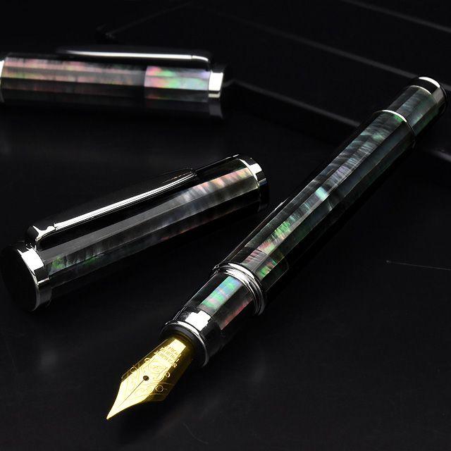 万年筆 工房 住之江 マザーオブパール 特別仕様 シュミットペン先