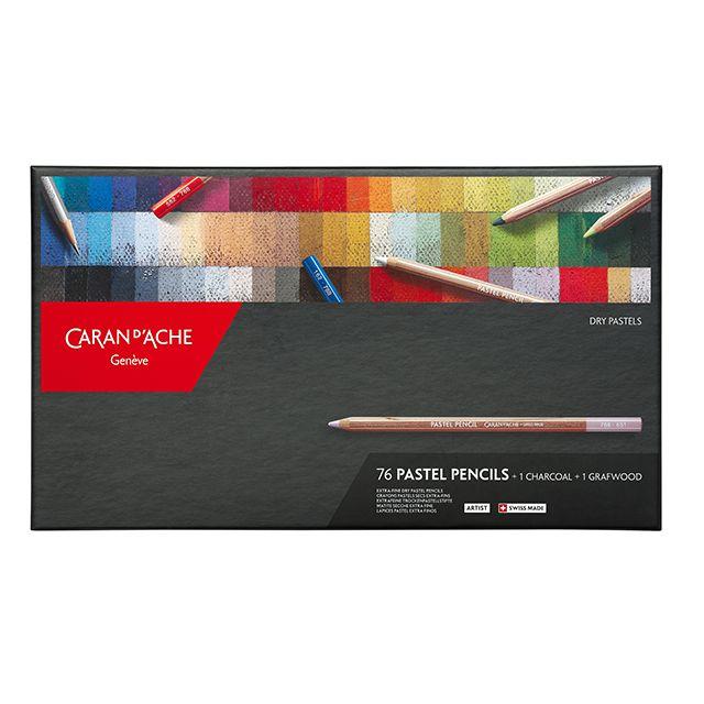 未開封品　カランダッシュ　パステルペンシル　76色 CARAN d'ACHE（カランダッシュ） パステルペンシル 76色 セット紙箱入