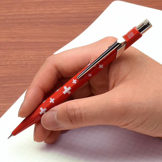CARAN d'ACHE シャーペン カランダッシュ 0.5mm スイスフラッグ CARAN d'ACHE シャーペン カランダッシュ 0.5mm スイスフラッグ