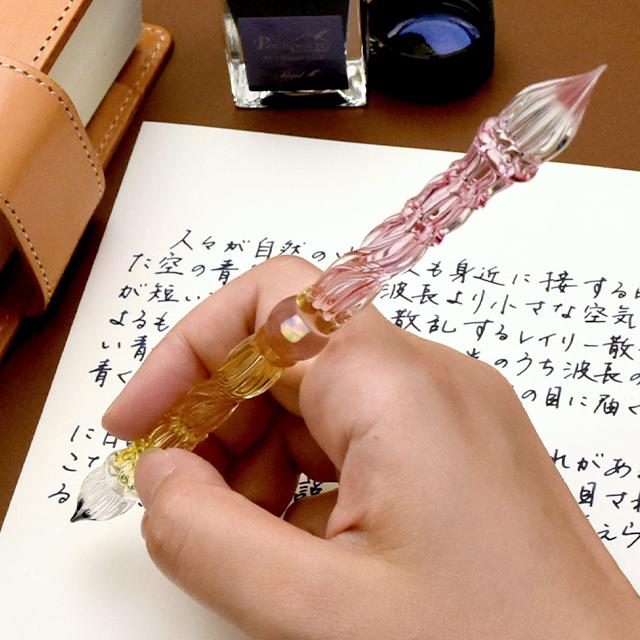 ガラスペン パラグラス paraglass 2way glass pen レモンイエロー