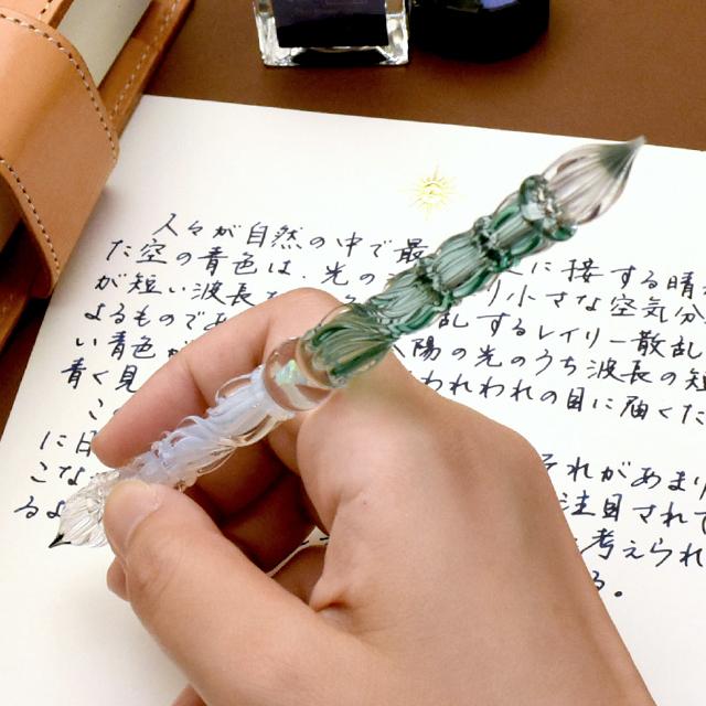 paraglass 便利な〈細&太〉が使える2wayガラスペン　クリア・ピンク paraglass 便利な〈細&太〉が使える2wayガラスペン クリア・ピンク