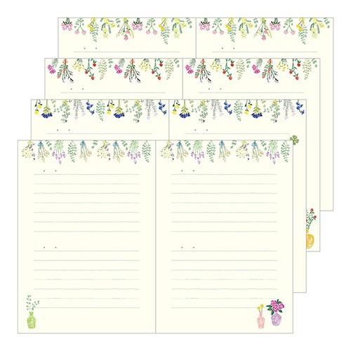 ミドリ 日記帳 1年日記 ドライフラワー柄 12879 プレゼント ギフト 父