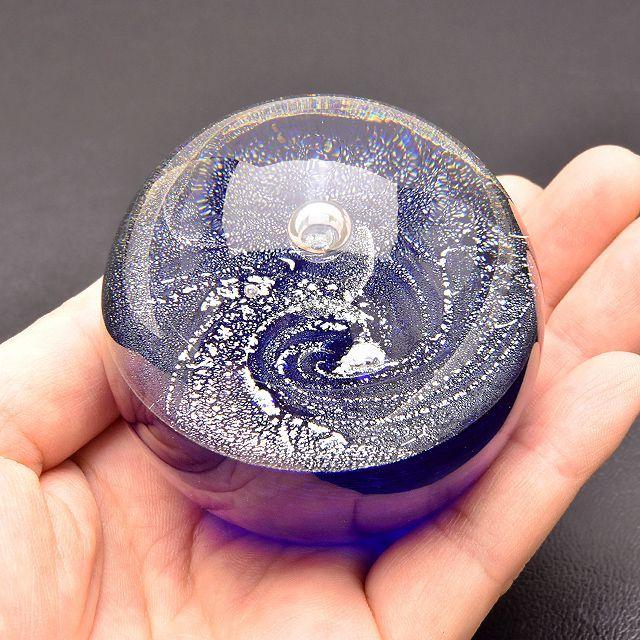 glass art N＋グラスアートエヌプラス 宇宙玉 ガラスペーパーウェイト