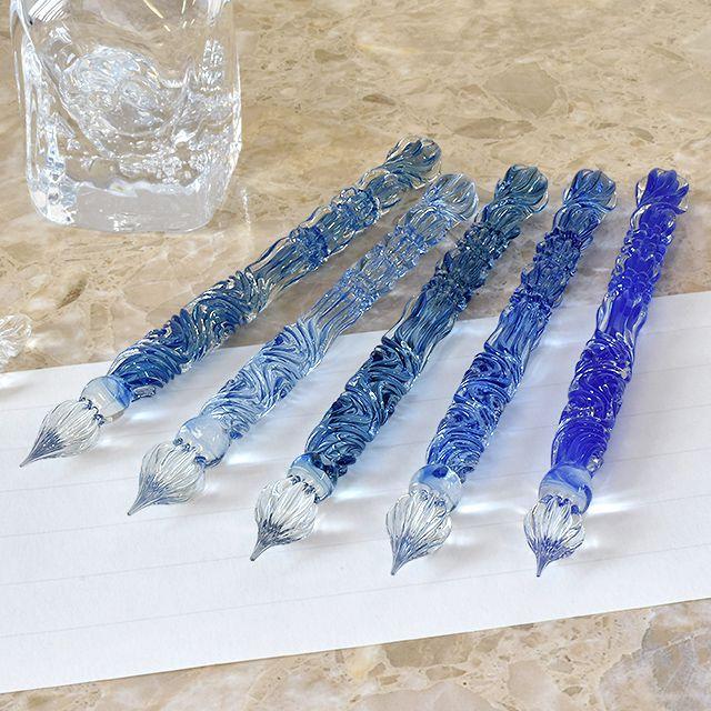 ガラスペン 日本製 パラグラス paraglass Royal glass pen アクア 硝子