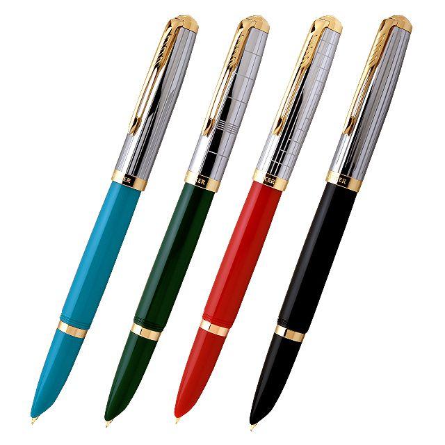 PARKER51◆万年筆＆ボールペンセット　アンティーク文具　ヴィンテージ PARKER51◇万年筆＆ボールペンセット アンティーク文具
