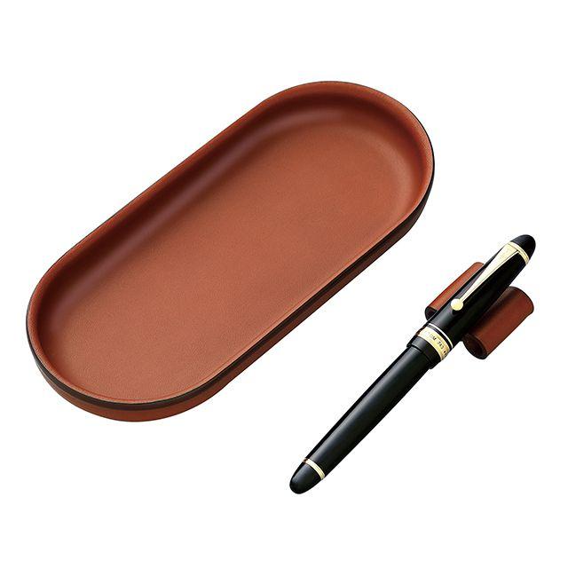 PILOT 什器 7個＋おまけ1個 ペントレイ、ペン立てなど PILOT（パイロット） ペントレー ペン置き 牛革 ソメス プレゼント