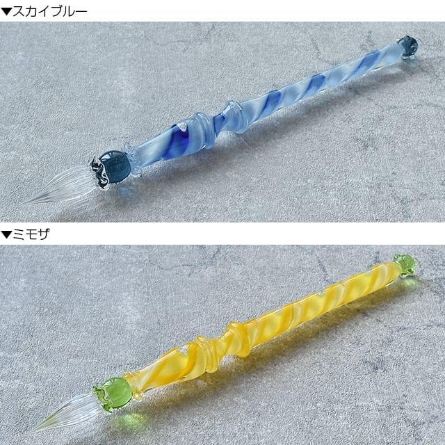 ガラスペン 日本製 Kokeshi コケシ リボンケーン Lollipop Long あす