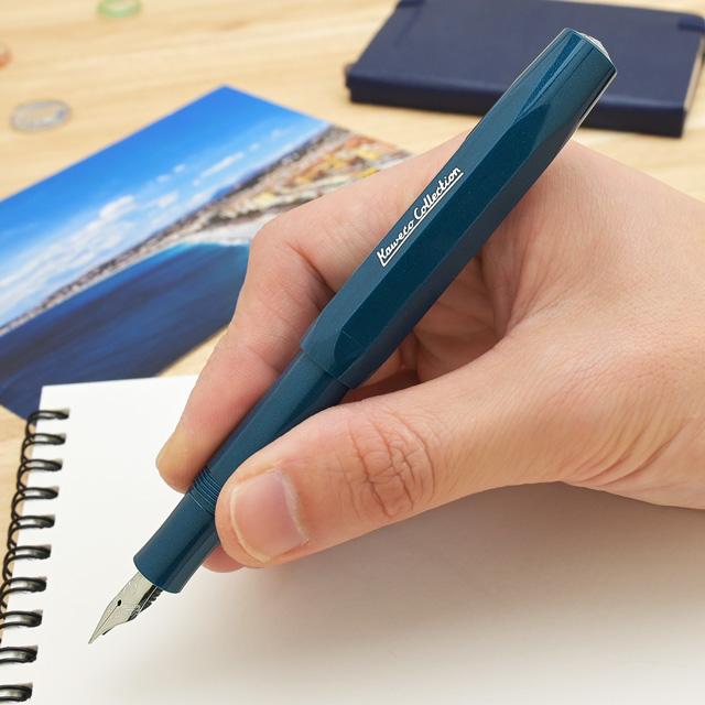Kaweko 万年筆、ボールペン 新品)KAWECO カヴェコ 万年筆 アルスポーツ ブラック M（商品ID