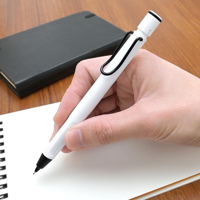 シャーペン ラミー 限定品 ペンシル サファリ ホワイトブラッククリップ 0.5mm L119WTB LAMY プレゼント ギフト 父の日｜penworld｜07