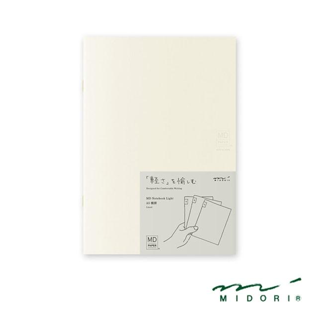 MDノート ライト A5 ミドリ 横罫 3冊組A 7mm罫 15304 MIDORI プレゼント クリスマス ギフト 爆買 | MIDORI（文具）