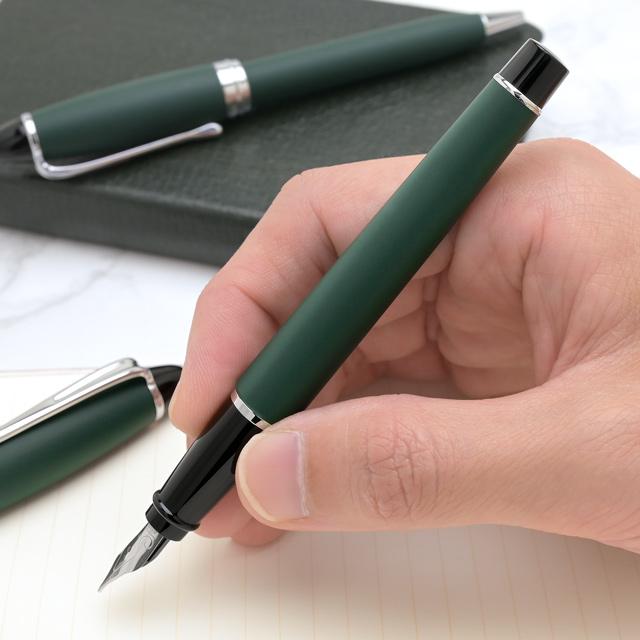 イプシロン AURORAアウロラ 万年筆 サテン グリーン プレゼント ギフト