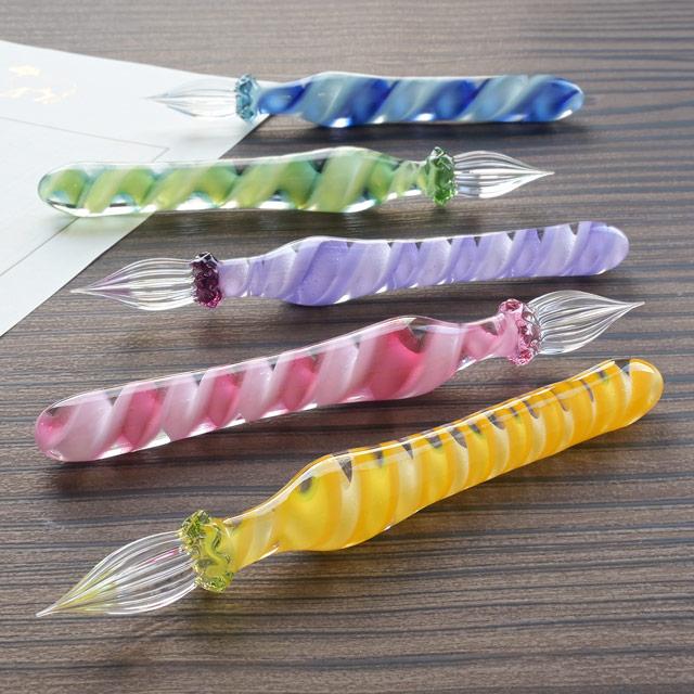 ガラスペン コケシ リボンケーン Lollipop Short Kokeshi あすつく