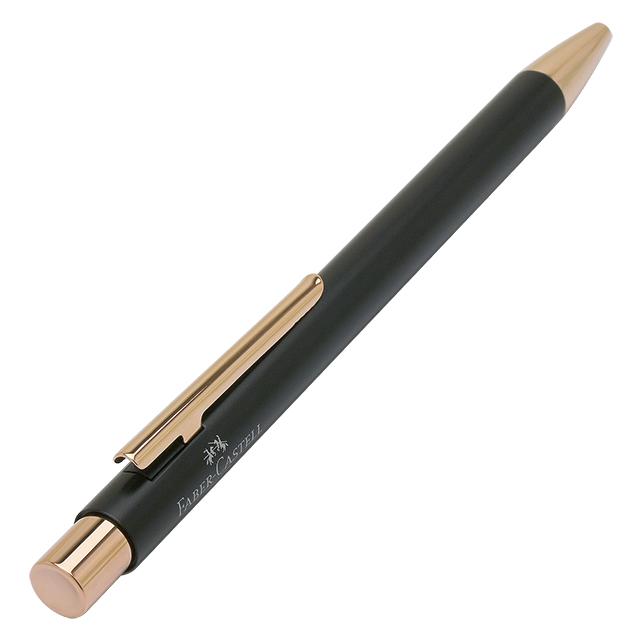 ファーバーカステル 名入れ ボールペン ネオスリム ブラック ＆ ローズ