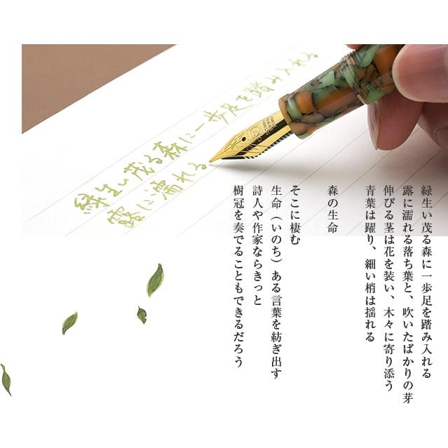 万年筆 ボトルインク セット シンフォニー アダージオ 樹冠を奏でる