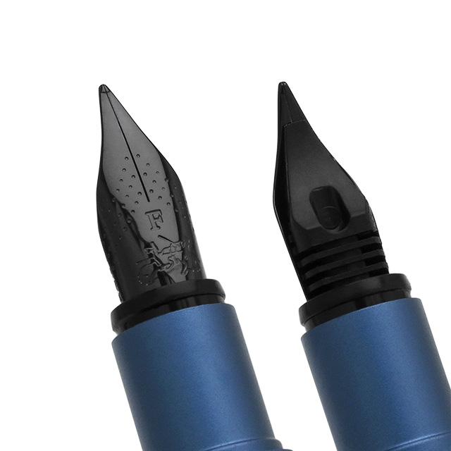 ファーバーカステル 万年筆 名入れ ネオスリム ダークブルー FABER