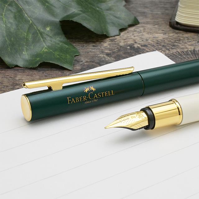 FABER CASTELL 14K 884 グリーン 字幅M ファーバー ファーバーカステル
