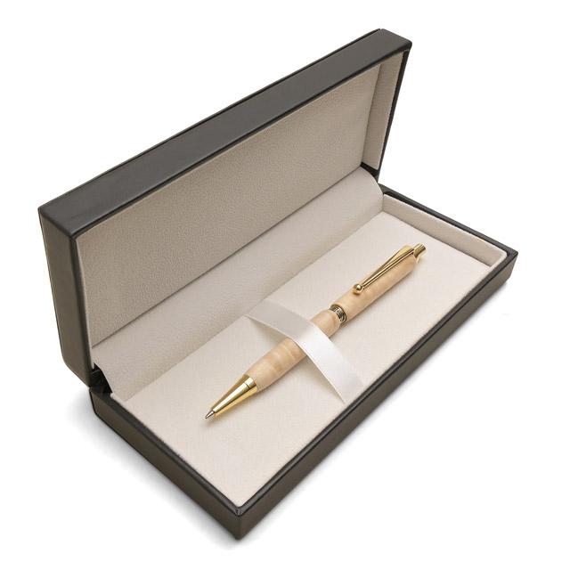 シャーペン 金井工房 スリムストレート 栃 0.5mm シャープペンシル