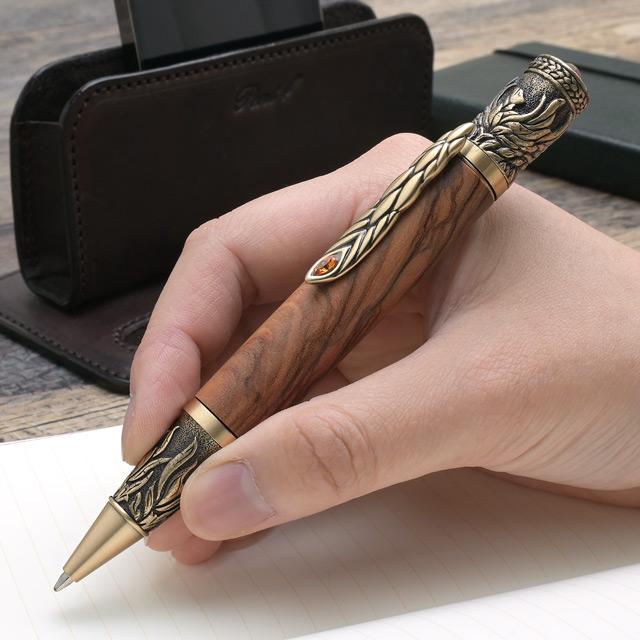 ボールペン 金井工房 不死鳥ボールペン オリーブ あすつく ギフト