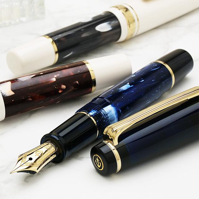 【未使用品】セーラー万年筆SAILORランコントルレザン　EF極細字14金　限定 未使用品】セーラー万年筆SAILORランコントルレザン EF極細字14