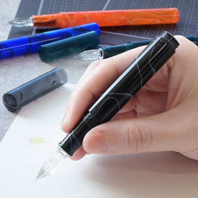 ガラスペン 寺西化学工業 ギター オーロラ コスモ キャップ付き ギフト