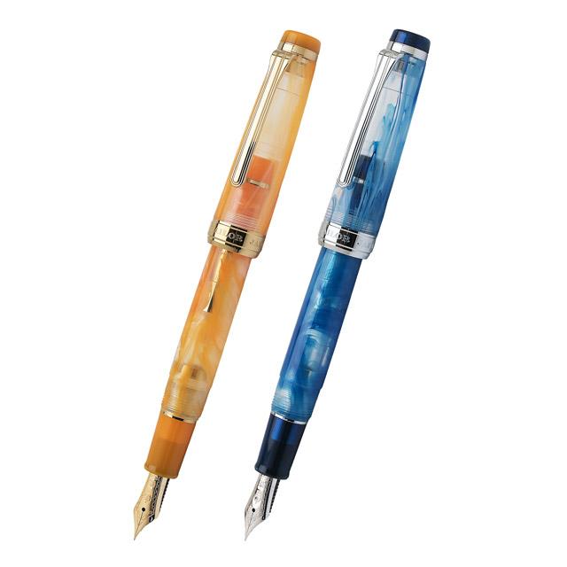 セーラー万年筆 万年筆 数量限定 ヴェイリオ ブルー パールオレンジ MS