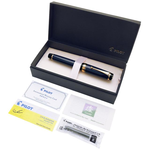 Pilot カスタム Urishi FM CUSTOM（PILOT） 万年筆 パイロット カスタム URUSHI 紺青 FM 中