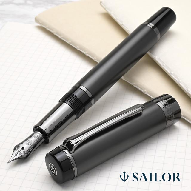 セーラー万年筆 万年筆 シリント マットブラックステンレス CYLINT