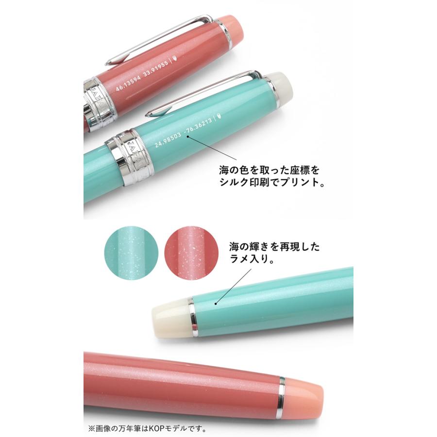 WATERMAN 緑 万年筆 専用ケース付き　Ｍ中字　未使用品 セーラー万年筆 万年筆 限定品 海の万年筆 スリム SAILOR