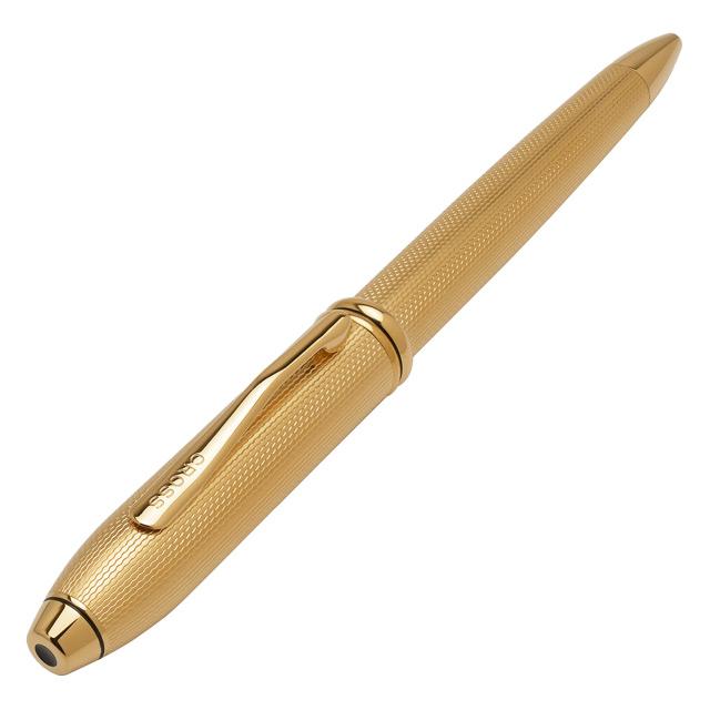タウンゼント ボールペン 名入れ クロス ダイヤモンドパターン 23金