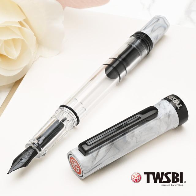 TWSBI（ツイスビー） 万年筆 エコ ECO カラーラ withO 透明 クリア軸