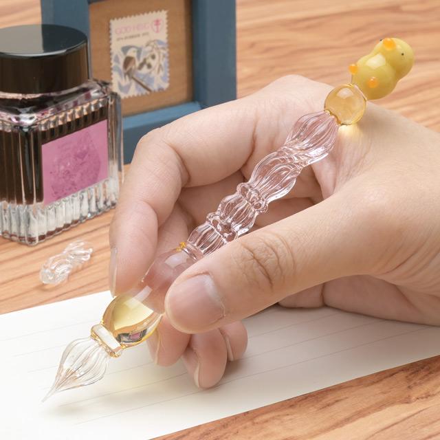 ガラスペン パラグラス animal glass pen ヒヨコ paraglass あすつく