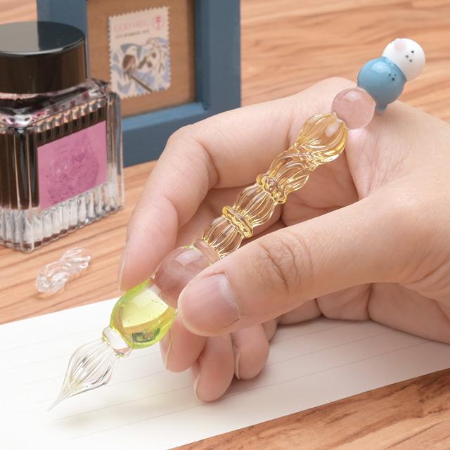 ガラスペン パラグラス animal glass pen セキセイインコ paraglass