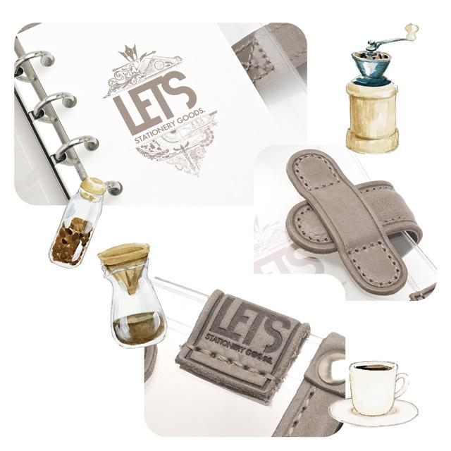 LETSクリアシステム手帳 M5 マイクロ5 mostroグレージュ レッツ