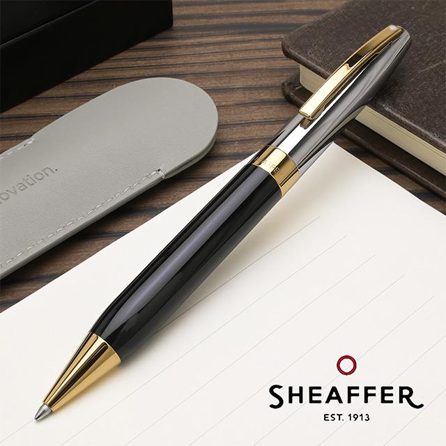 SHEAFFER ゴールド ボールペン・万年筆、ボールペンセット SHEAFFER（シェーファー） 名入れ ボールペン レガシー ブラック