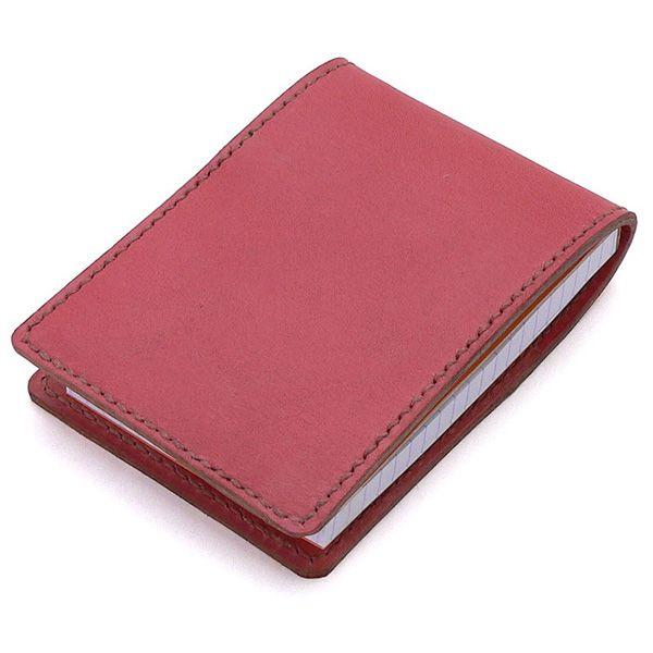 ロディアカバー NO.11付き 馬場万 メモカバー ペントオリジナル ヌメ革 ピンク 6115 プレゼント ギフト 母の日