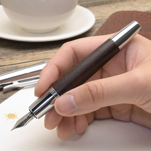 ファーバーカステル 万年筆 エモーション ウッドクローム 梨の木