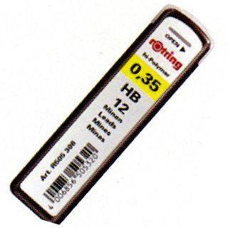 ロットリング 替芯 シャーペン芯 ハイポリマー芯 0.30.35mm 12本入り