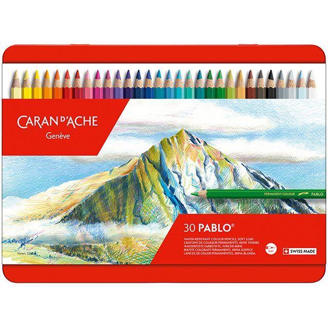 caran d'ache 油性 色鉛筆 30色 CARAN d'ACHE 色鉛筆 30色 カランダッシュ プレゼント パブロ