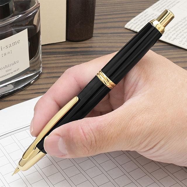 Y002　PILOT FC-15SR-RM 万年筆 ケース付き キャップレス 万年筆 名入れ パイロット ブラック FC-15SR-B PILOT
