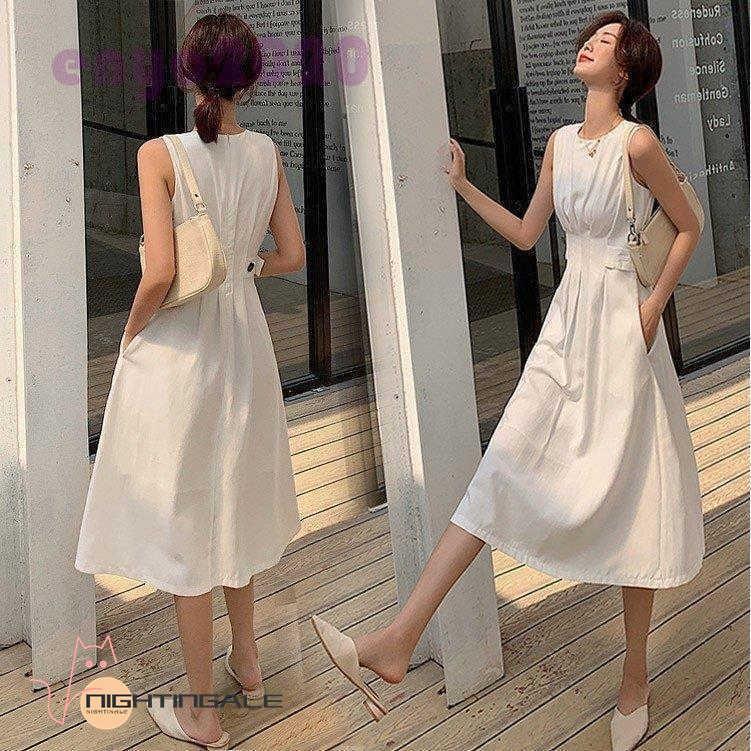 ワンピース レディース マキシワンピース ノースリーブ 40代ワンピース 韓国風 ロング丈ワンピース 白スカートaライン 大人 オシャレ 春夏新作 代 30代 079dxrtzob レディースファッション Janakpurdham Gov Np