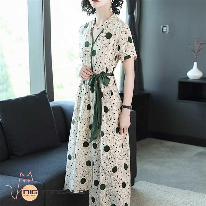 10 Off ロングワンピース ワンピース レディース マキシワンピース 春 夏 半袖 花柄 体型カバー シフォン 大きいサイズ Vネック 着痩せ フレア シルク風 30代 40代 ワンピース カラー Xl Orientacion Ucr Ac Cr