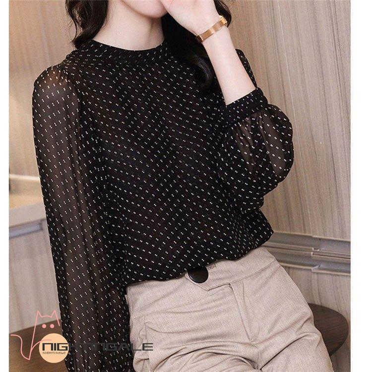 ブラウス レディース トップス シフォンブラウス タートルネック ドット シフォンシャツ きれいめ 長袖 40代 花柄 大人 上品 大きいサイズ フォーマル 通勤 Ol 限定販売