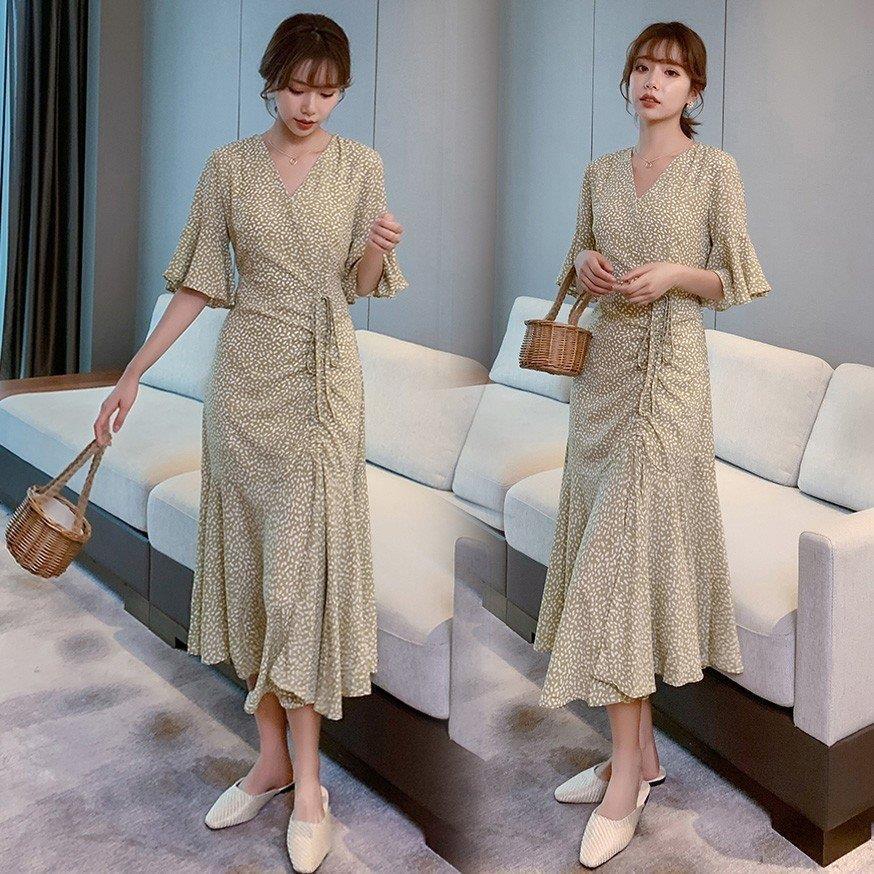 新作人気 マキシワンピース Vネック 通勤 ドット柄 リボン 50代 お出かけ 結婚式ドレス 30代 大人 オシャレ シフォンワンピース 五分袖 春夏 40代ワンピース レディース ワンピース 色 写真色サイズ Www We Job Com