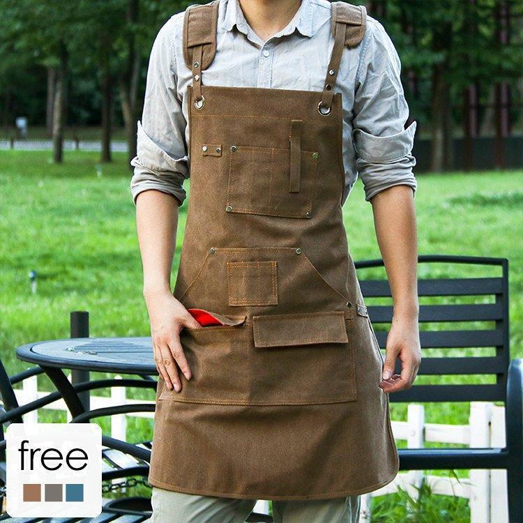 エプロン ワークエプロン ガーデニングエプロン 大きいサイズ おしゃれ カフェエプロン 作業服 作業着 レディース メンズ 農作業 オシャレ 無地 記念 Ait22 マート