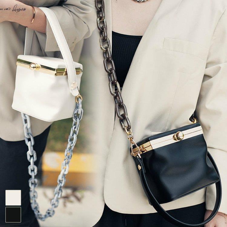 ハンドバッグ 本革 2way 3wayバッグ ショルダーバッグ レディースバッグ がま口バッグ レディースファッション チェーン 肩掛け バッグ ホワイト ホワイト 0508bag0580 斜め掛け 女子会 Bac06 大人可愛い Nightingale 銀座 店舗